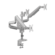 ERGO OFFICE Stolni nosač za tri monitora ER-408G, 17"–32", do 21 kg, siva